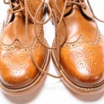 Cole Haan Harrison C10965 9 M Tan Whiskey brown wingtip brogue boot shoe