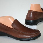 COLE HAAN Papaya Brown Leather Slip ON Shoes! Sz. 9.5M