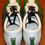 Diesel Mens Wish Shoes Size 8 Walking Sneakers, Green and White – Leather MINT