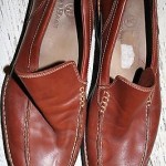 COLE HAAN Men’s brown leather loafer shoes casual VERY NICE 10.5 slip on