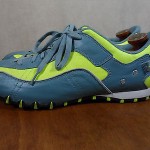 DIESEL VIKING  SIZE 12 US GREEN LEATHER SHOES MENS  SNEAKERS TRAINERS LNC