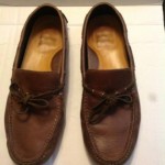 Cole Haan mens Driving Moccasin in brown leather size 9.5 with Nike Air