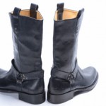 Cole Haan Richland Buckle L8.5 R8 D C05016 black leather boot shoe MISMATE new