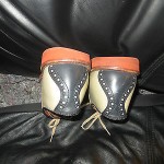 Cole Haan Spectator Light Taupe & Dark Blue Saddles – size 10 B/aa