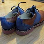Cole Haan Franklin Saddle Nike Air 8 british tan Oxford Blue shoe