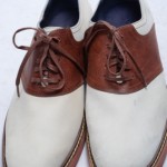 Cole Haan Harrison Eva Saddle Air white brown 11 leather oxford shoe NEW $188