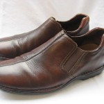 COLE HAAN BROWN LEATHER SLIP ON  LOAFERS SIZE 9.5 MEDIUM