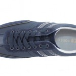 Hugo Boss Mens Sneakers Orange Label Silvans Navy Lace Up Textile Suede Leather