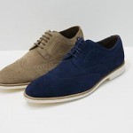 HUGO BOSS BLACK LABEL Cortios Suede Lace-up Wingtip Oxfords Dress Casual Shoes