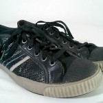 Diesel Yuk&Net Net Premium Black Leather Sneakers Men’s Size 10 1/2 Clean!