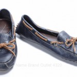 Cole Haan C10250 9 blue navy leather Driving Moc Loafer Slip On Grain Brown shoe