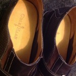 Cole Haan Mens Brown Leather Shoes Velcro 10 M Nike Air Used Great Condition