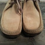 Clarks Wallabees Tan Suede Leather Shoes Men’s Size 13M