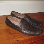 Hugo Boss Men’s Leather Driving Moccasins Size 8.5