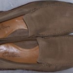 Men’s Shoes COLE HAAN LOAFERS Size 8M Leather Brown Suede