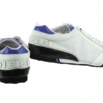 NEW Diesel Take Y00326-PS873-H4483 White Dazzling Blue Leather Casual Shoes Men