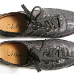 Cole Haan Nike Air Black Leather Fashion Sneakers, Size 9 M
