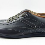 HUGO BOSS BLACK LABEL ATTLO GRAY CASUAL SNEAKERS SHOES 100% LEATHER NEW SZ 10