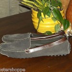 COLE HAAN MENS LEATHER SUEDE DARK BROWN DRVING MOCCASINS LOAFERS SLIP ONS 11.5 D