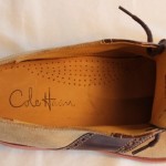 COLE HAAN mens size 10.5 M tan suede and brown leather saddle shoes