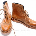 Cole Haan Harrison C10965 9 M Tan Whiskey brown wingtip brogue boot shoe