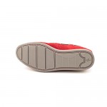 Cole Haan Air Mason Camp Moccasin Mens Red Nubuck Leather Boat Shoes