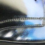 HUGO BOSS BLACK LABEL BLACK & BLUE SHOES 100% LEATHER NEW SZ 11 44 MADE IN ITALY