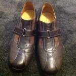 Cole Haan Mens Brown Leather Shoes Velcro 10 M Nike Air Used Great Condition