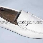 Hugo Boss Men’s Leather Shoes Dreper US White Loafers # 50222144 NEW IN BOX 8.5