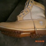 Mens Timberland Tan Leather Ballistic Boots Size 10.5M