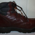 mens sz 12M TIMBERLAND PRO SERIES Steel toe work boots Brown Leather EUC