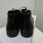 Hugo Boss black leather lace-up chukka ankle desert boots 9.5M gentle used