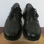 Mens sz 10 M black leather Clarks lightweight casual lace tie oxford shoes