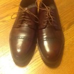 MENS COLE HAAN SHOES NWOB CAP TOE MADISON  BROWN OXFORD GREAT LOOK SIZE 8.5 M