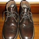 Mens Preowned Sz 9.5 M Leather Brown Ankle Clarks Boot