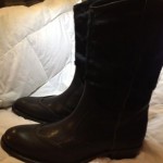 Hugo Boss Mens Black Leather Boots-Sz45, Us Sz 11-12. Perfect Shape!