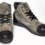 $350 NEW Diesel D.I.Y. BRINDLE Taupe/Black Suede Ankle Boots 12.5