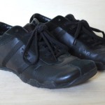 Diesel Womens’ “Evelyn” Designer Black Leather Sneakers – Size 6.5B!!!