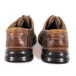 CLARKS Sz 9.5 Touareg Oxford Brown Leather Casual Shoes Men’s 9 1/2 9.5M