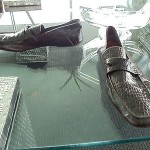 Beautiful Crocodile Print Leather Cole Haan Driving Shoes Sz 13!