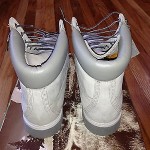 Timberland Mens 6inch Premium Waterproof Nubuck Boot VERY RARE LITE GREY COLOR