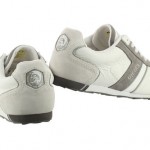 NEW DIESEL LOOP 00YG64-PR131-H3049 WHITE FLINT GRAY LEATHER CASUAL SHOES MEN