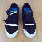 Diesel Jeans Mens New Black Authentic Firstly Style Canvas Shoes Sneakers 10 M