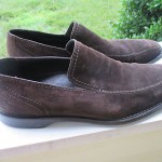 MEN’S COLE HAAN LOAFERS, SIZE 11.5 MEDIUM, SUEDE, SLIP ON, BROWN