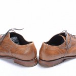 Cole Haan C09150 Air Pitney 9.5 brown leather laced brogue wingtip oxford shoe