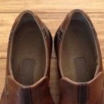 Mens BROWN Leather Casual Dress Slip On Loafer Shoe Size 11 CLARKS 70846