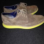 Mens Cole Haan brown suede shoes with yellow sole SZ 9.5