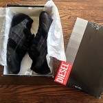 DIESEL “HUGO” MENS SHOES – BLACK – SIZE 12 – NEW WITH THE BOX!!