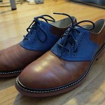Cole Haan Franklin Saddle Nike Air 8 british tan Oxford Blue shoe