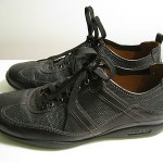 Cole Haan Nike Air Black Leather Fashion Sneakers, Size 9 M